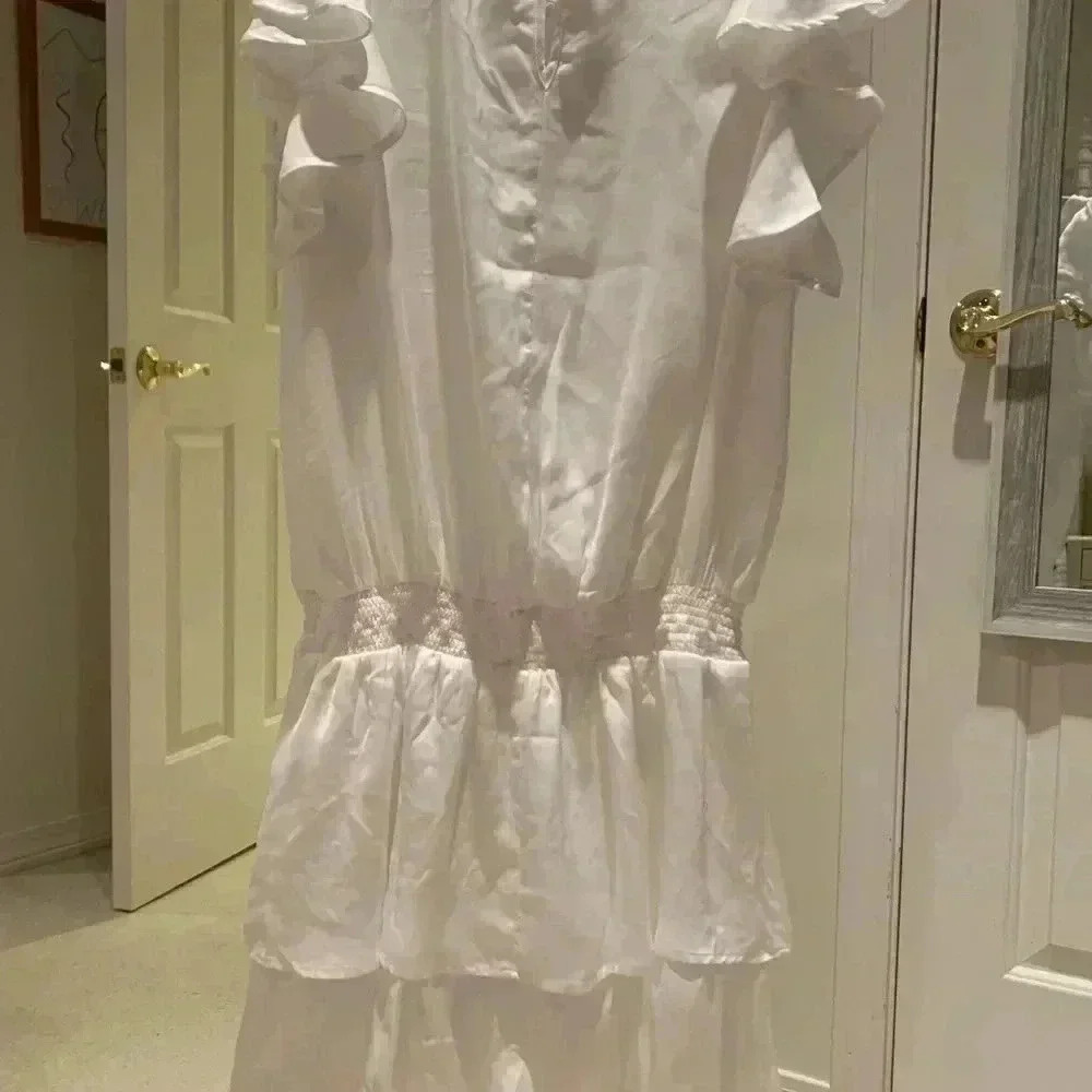 White ruffle dress - Picture 4 of 4